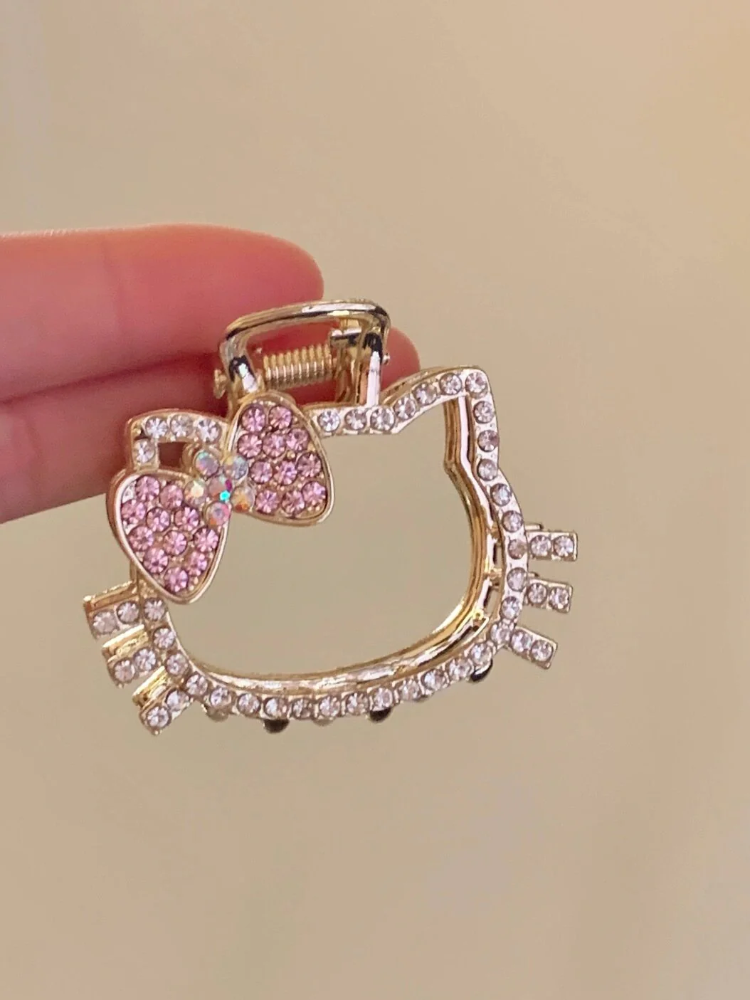 Hellokitty Hair Claw Clips for Women, 3Pcs Rhinestone Hair Clip Styling Hair Fashion Hair Accessories