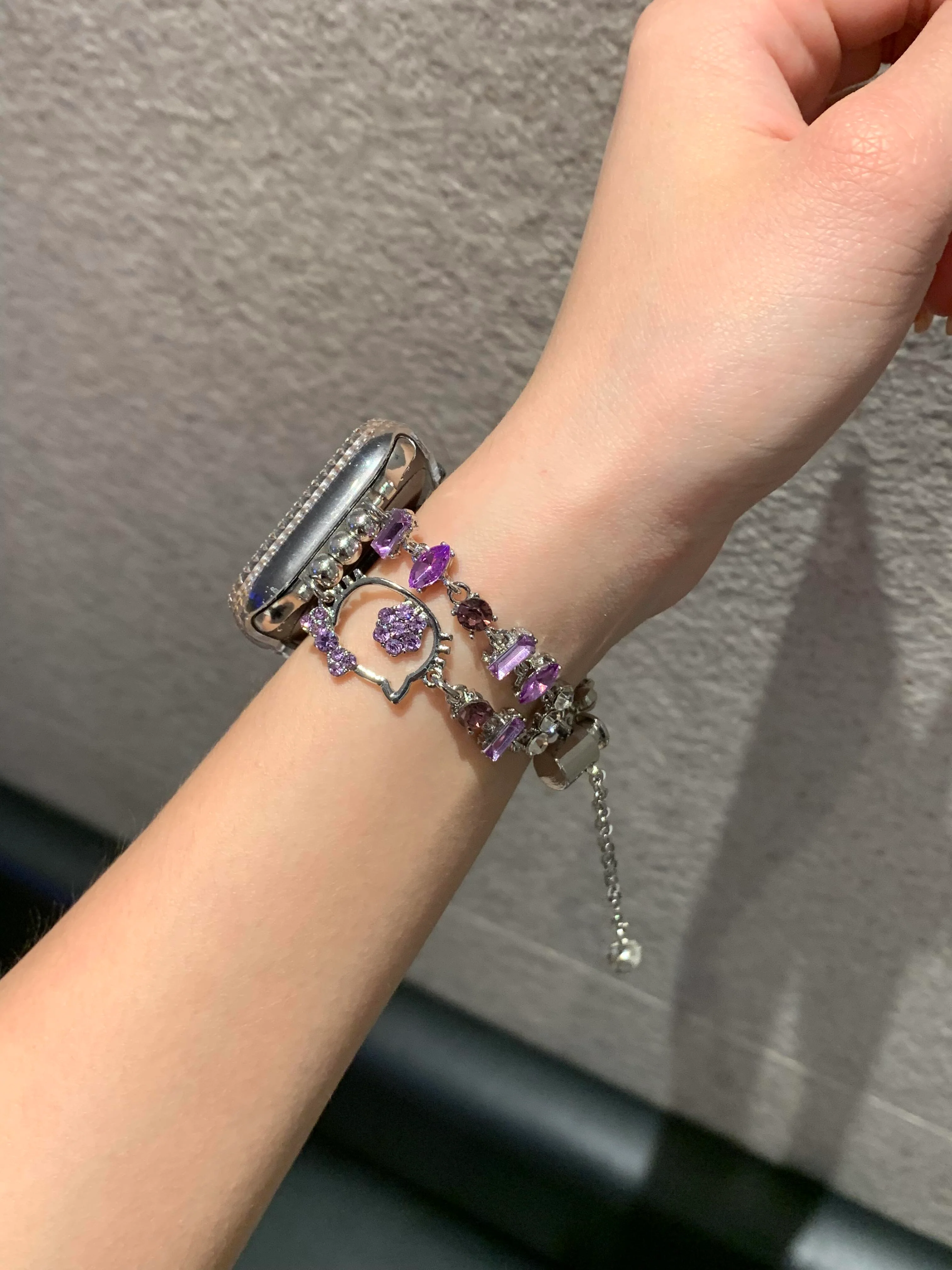 Hellokitty Shape Jewelry Metal Apple Watch Band Strap Bands Bracelet Wristband for iWatch Series