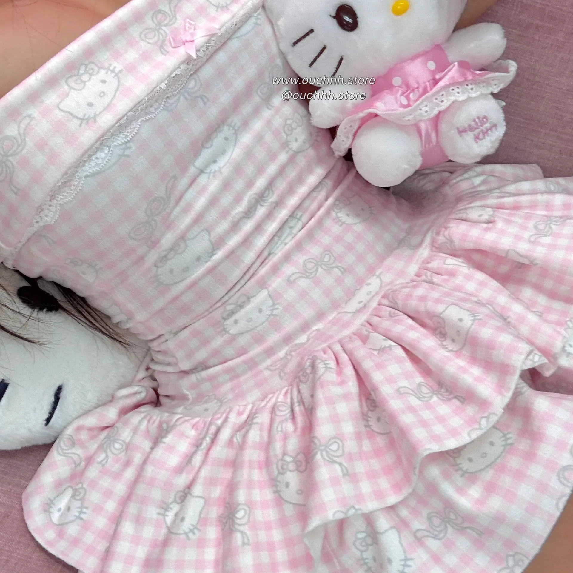 Milky Kitten Hourglass Fold Over Tube Mini Dress