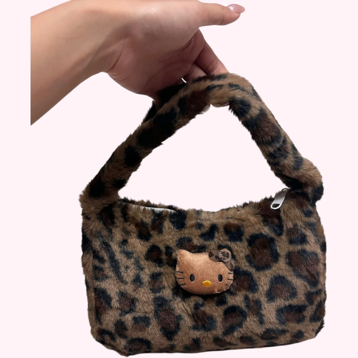 Free Kitty Leopard Bag for orders US65 or above (Brown)