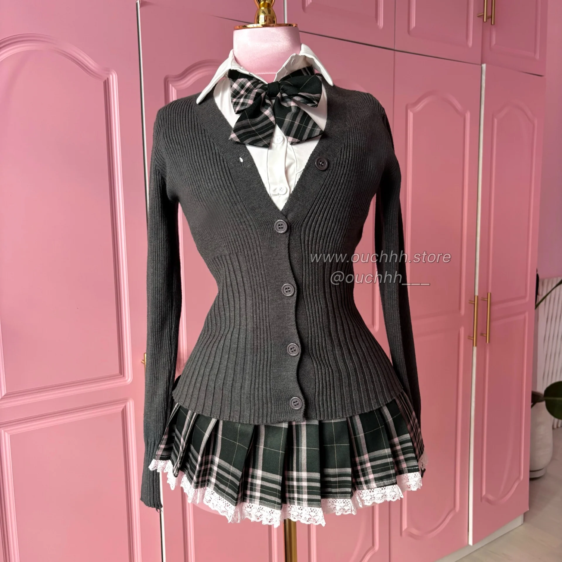 Academia Grey Cardigan