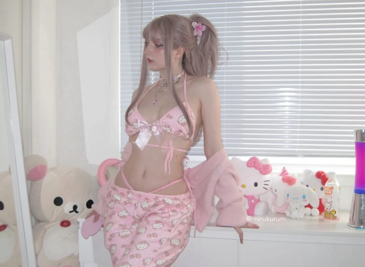 Strawberry Milk Kitty Top + Pocket Pants Set