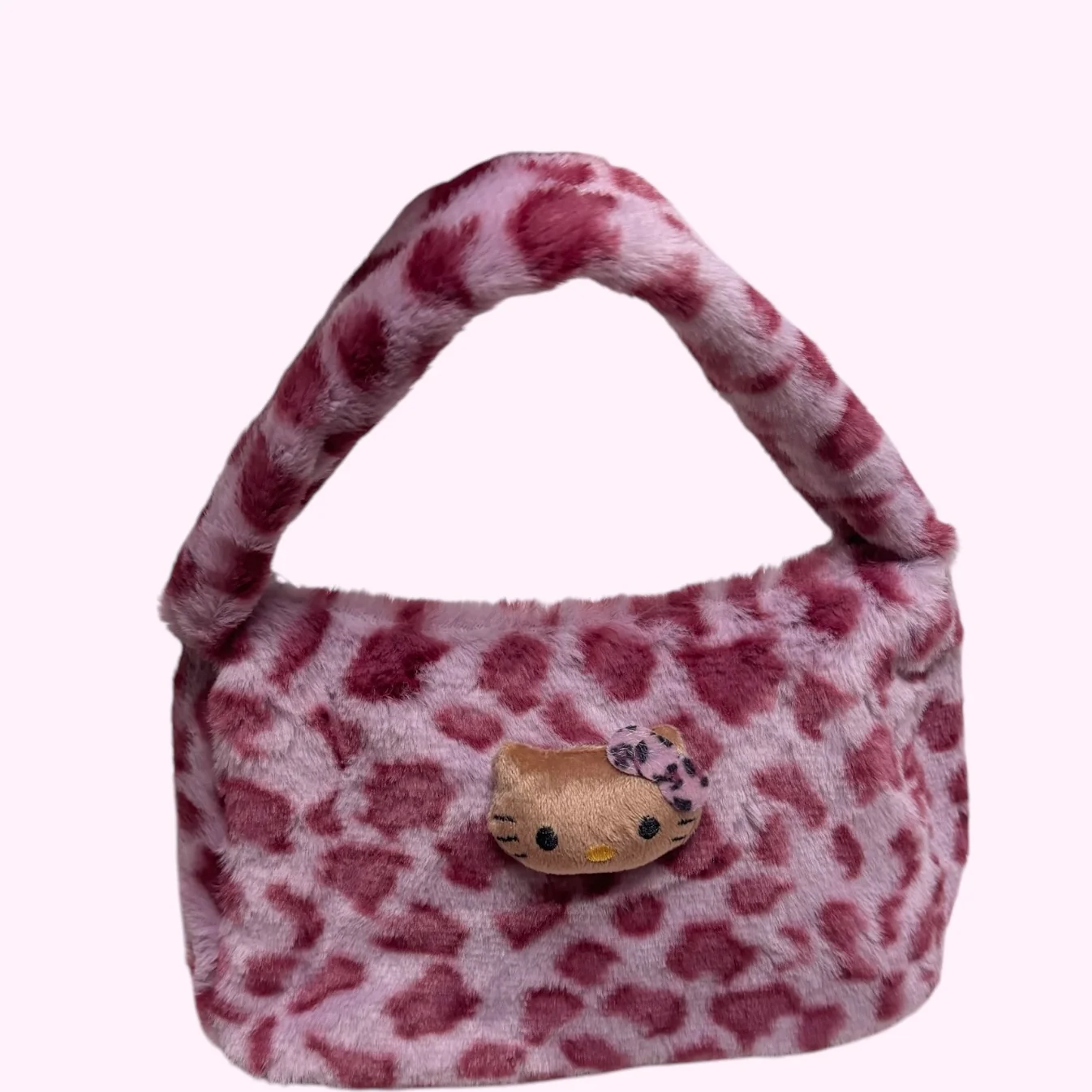 Free Kitty Leopard Bag for orders US65 or above (Red Violet)