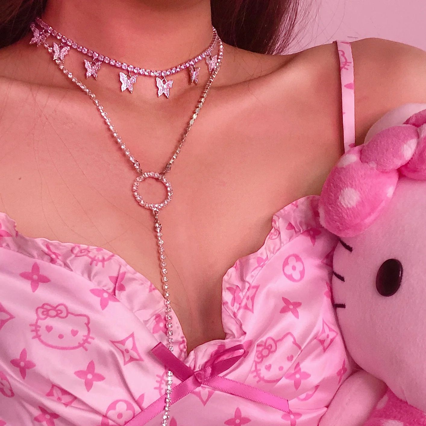 Lavish Kitty Silk Dress