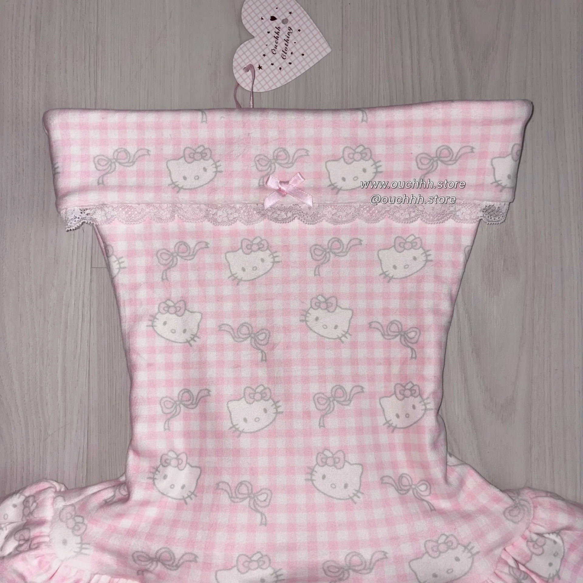 Milky Kitten Hourglass Fold Over Tube Mini Dress