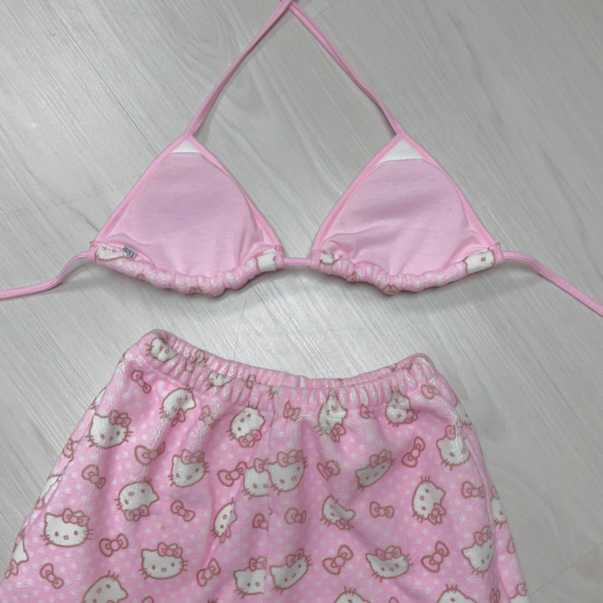 Strawberry Milk Kitty Top + Pocket Pants Set