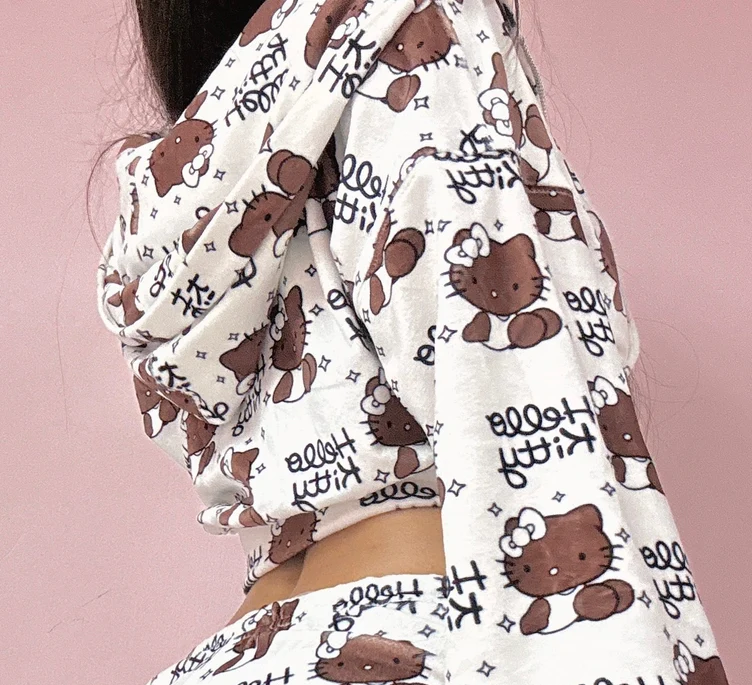 Tanned Kitty 3 Pieces Set (Jacket + Bra top + Shorts)