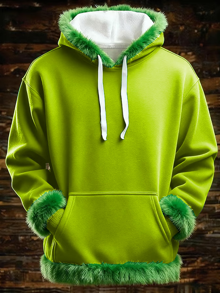 Men's Casual Christmas Hooded Sweatshirt