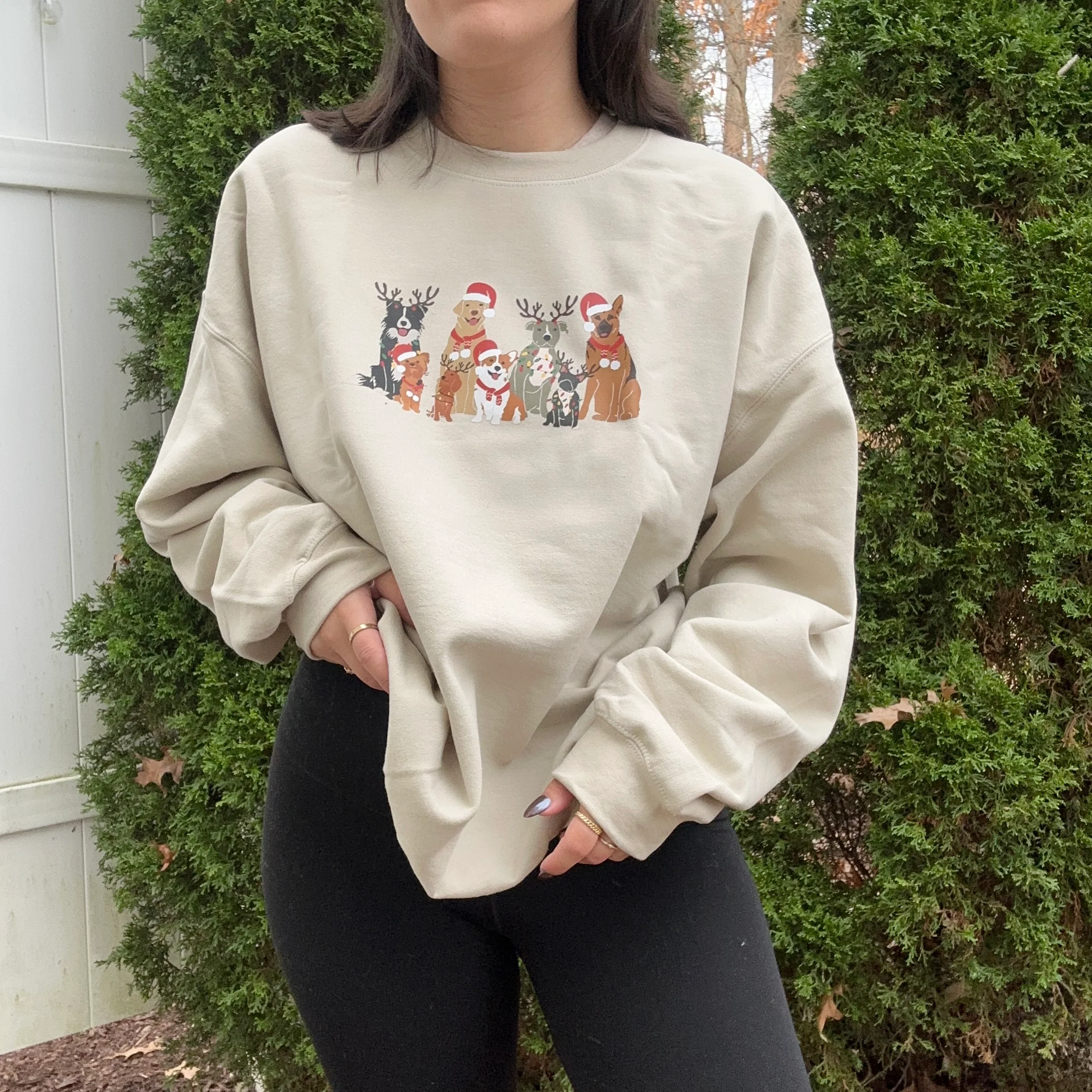 Chrismas Dogs Crewneck