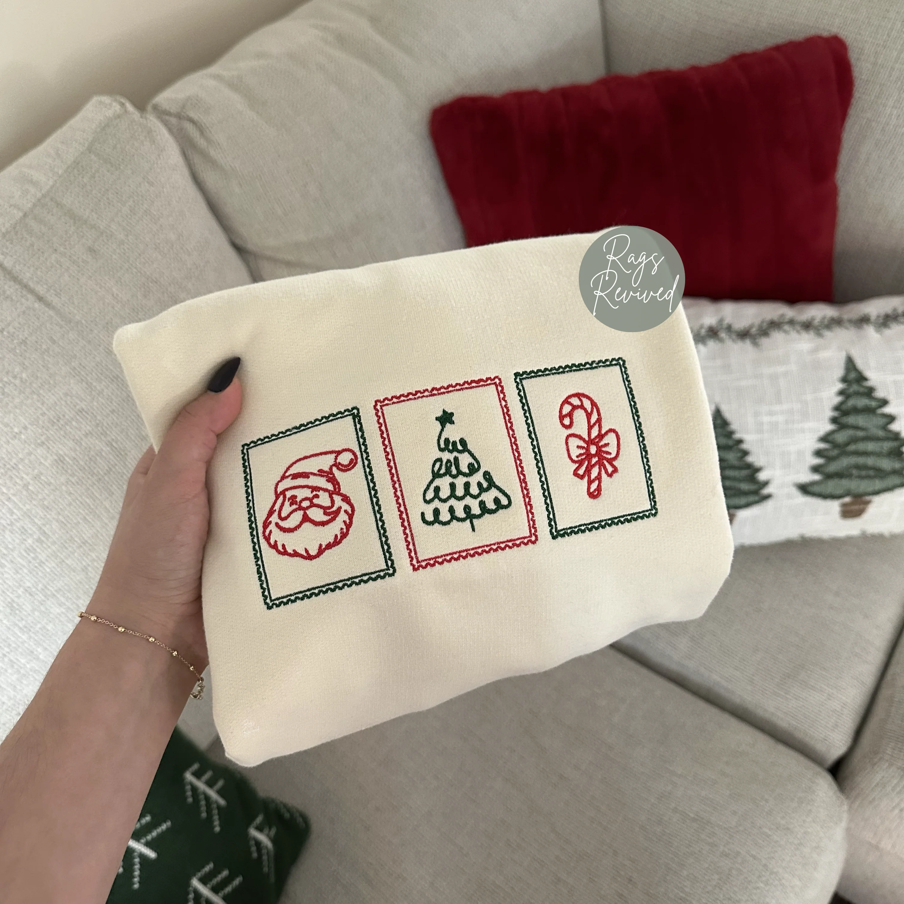 Christmas Stamps Sweatshirt