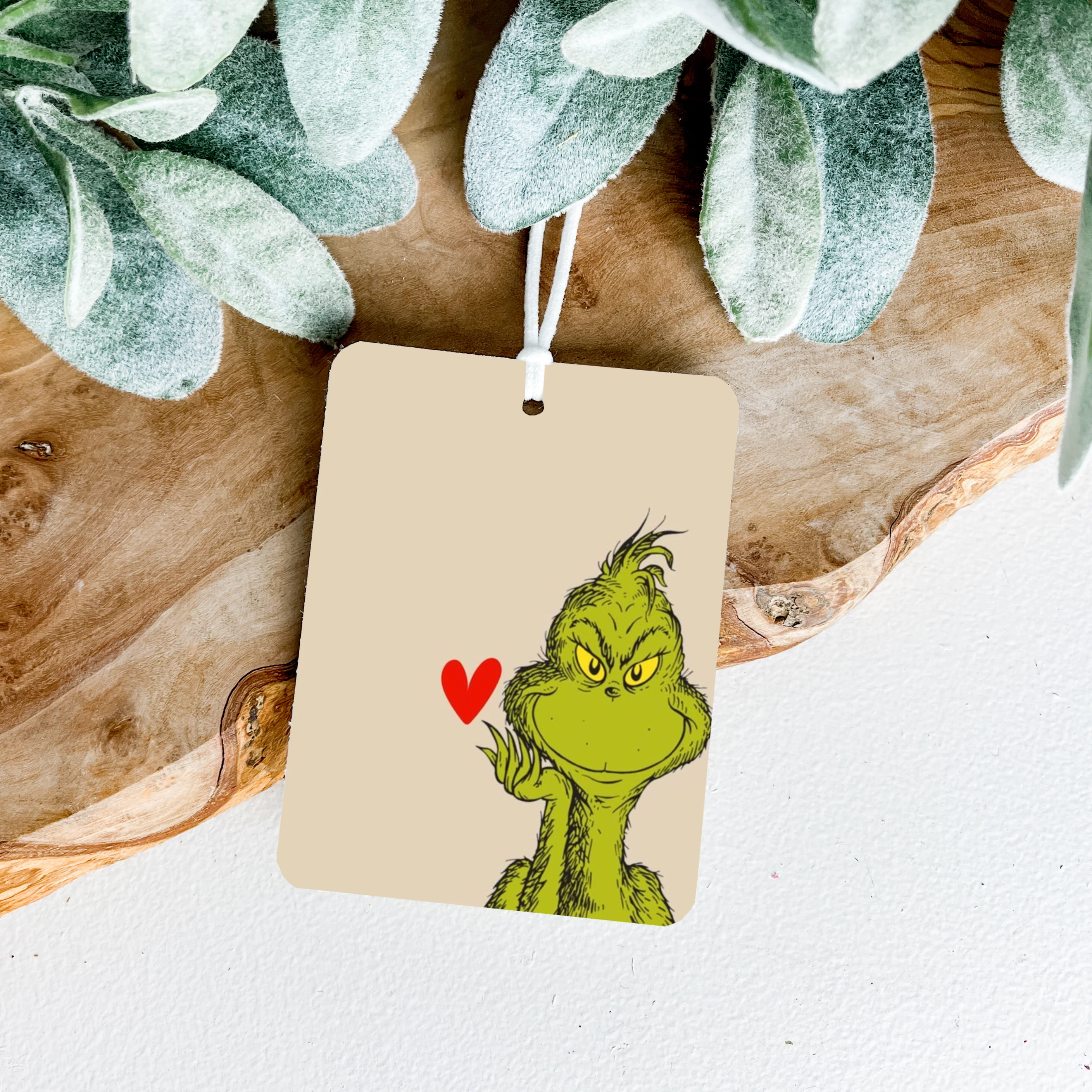 Grinch Heart Car Air Freshener