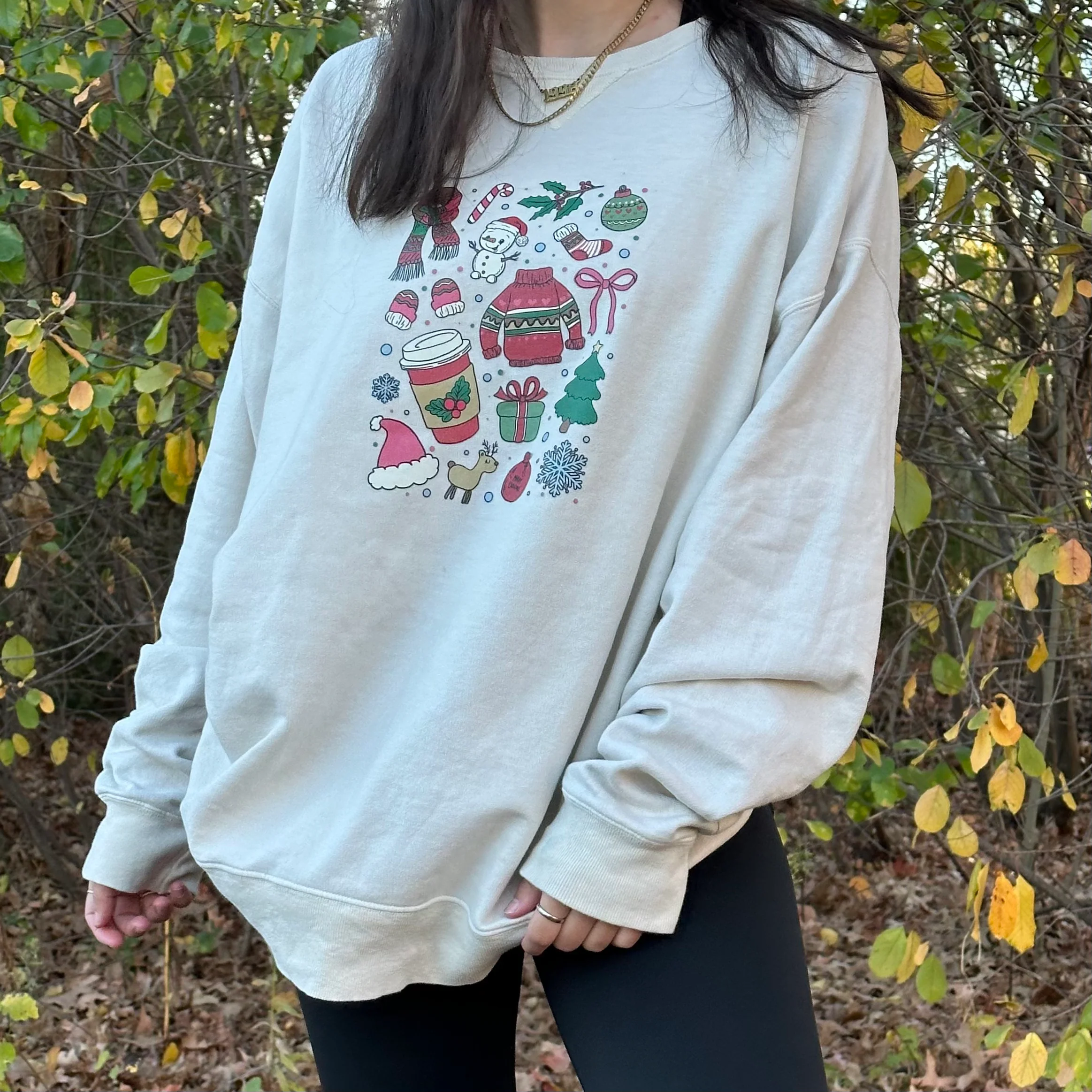 Christmas Doodles Crewneck