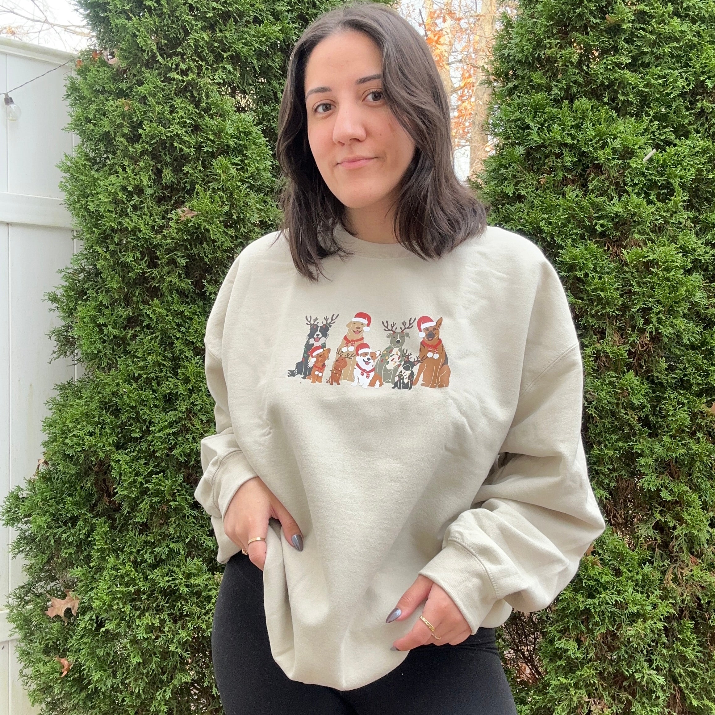 Chrismas Dogs Crewneck