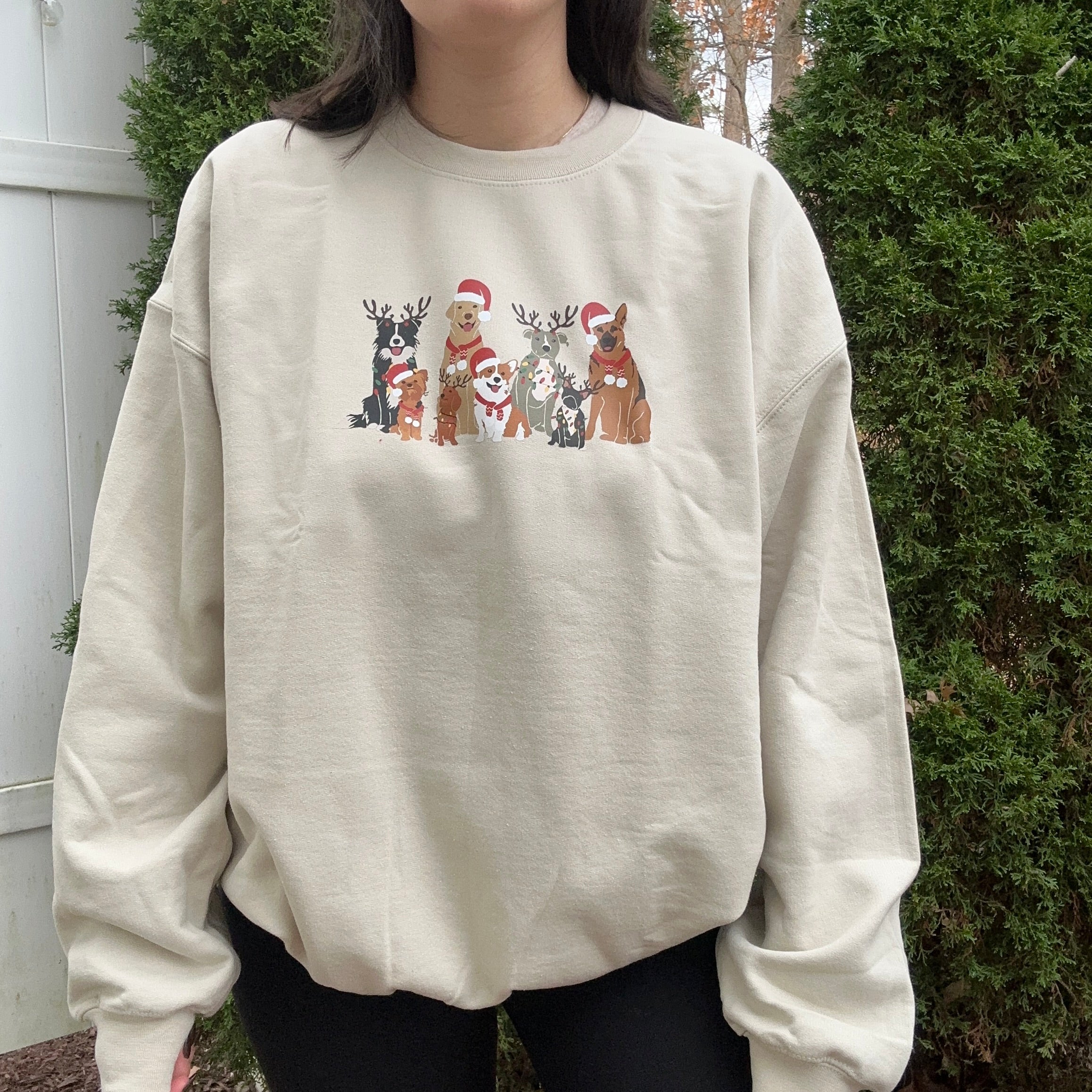 Chrismas Dogs Crewneck