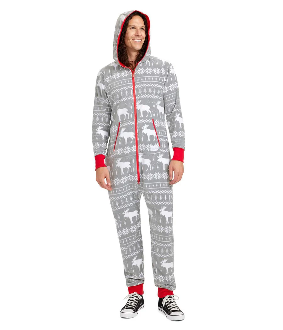 Men's Grey Moose Jumpsuit