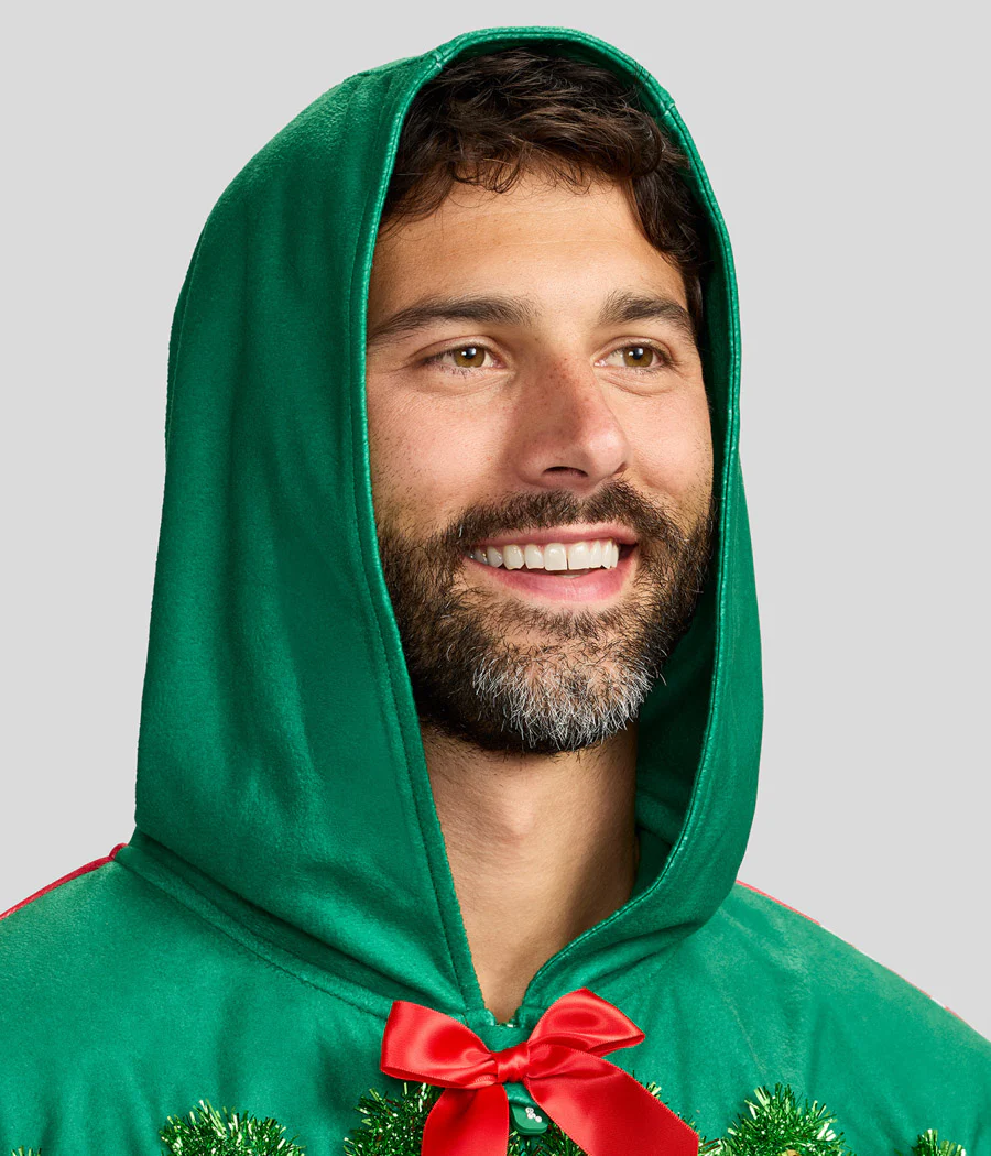 Men's Festive Fireplace Light Up Jumpsuit