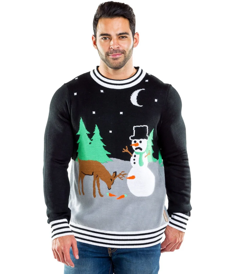 Men's Carrot Trail Nightmare Ugly Christmas Sweater