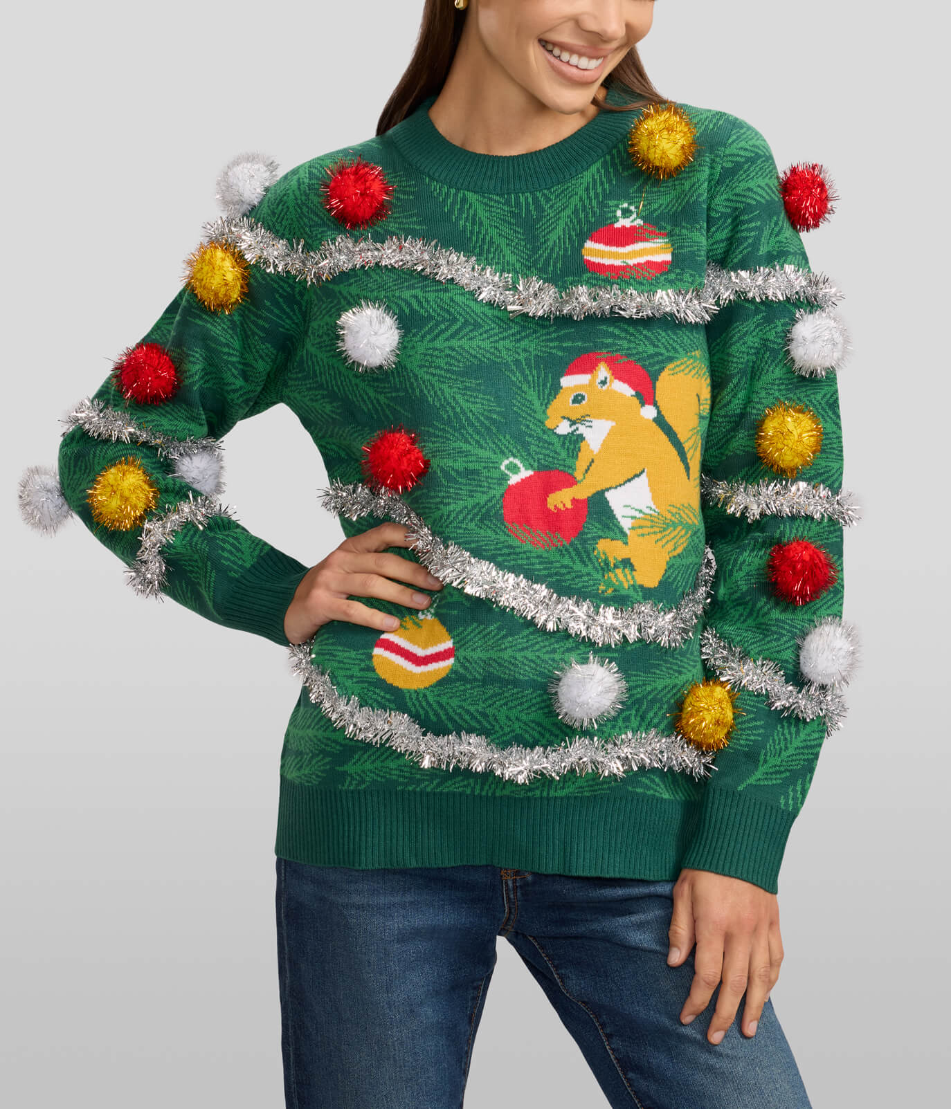 Women's Squirrelin' Around Ugly Christmas Sweater