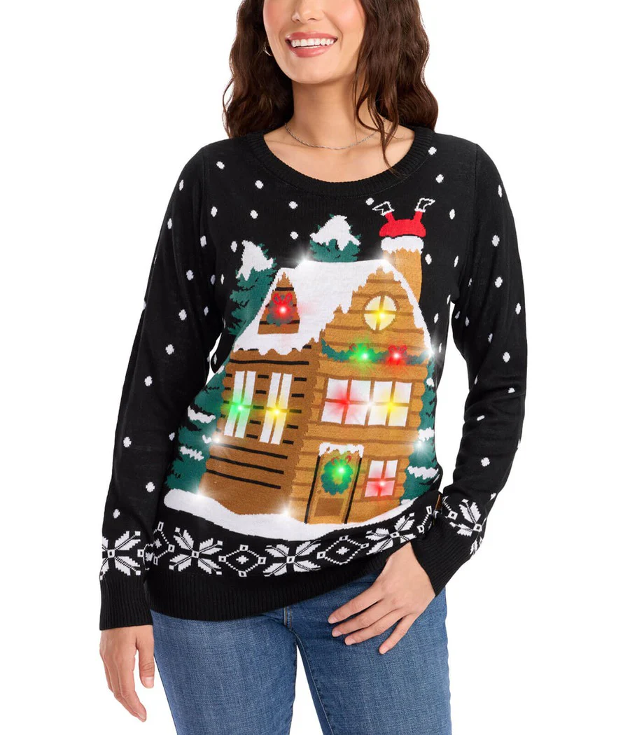 Women's Light Show Light Up Ugly Christmas Sweater