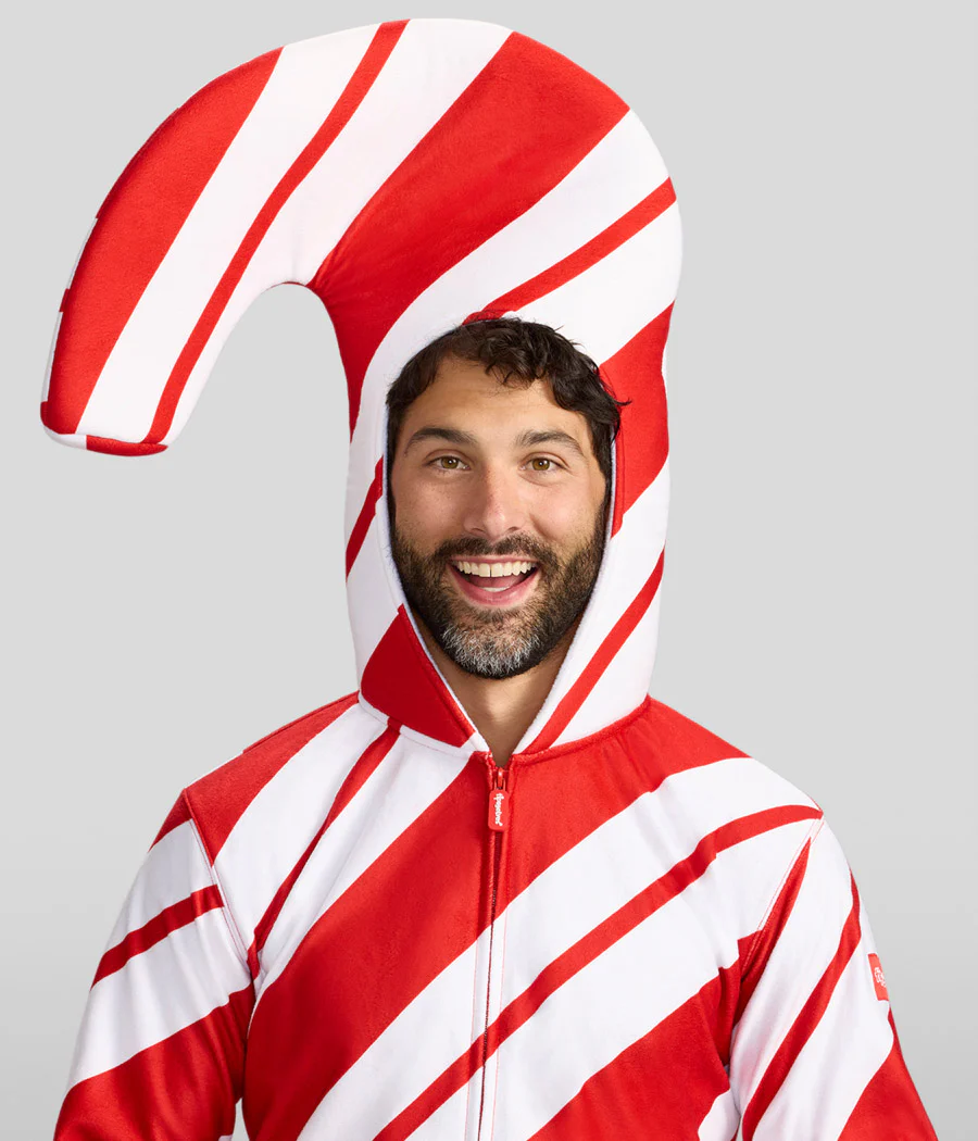 Men's Candy Cane Jumpsuit