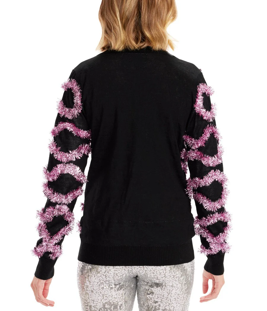 Women's Deck The Disco Balls Light Up Cardigan Sweater
