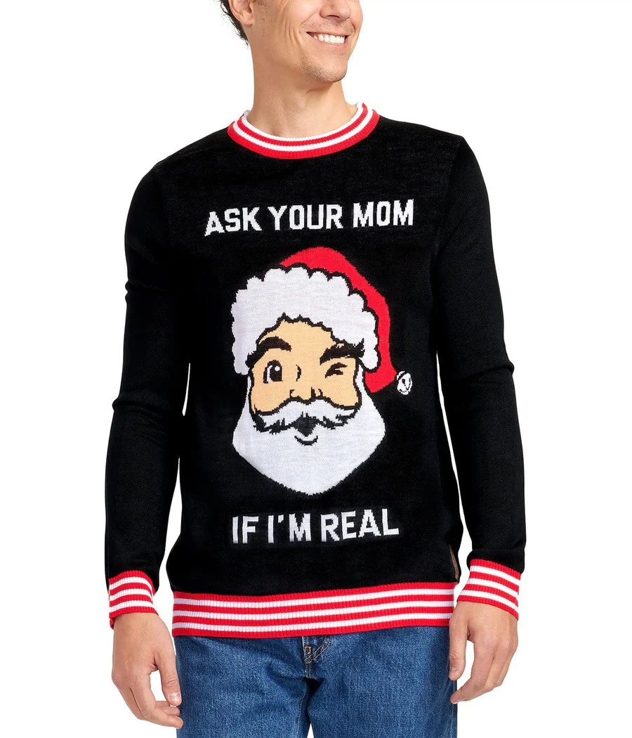 Men's Ask Your Mom Ugly Christmas Sweater