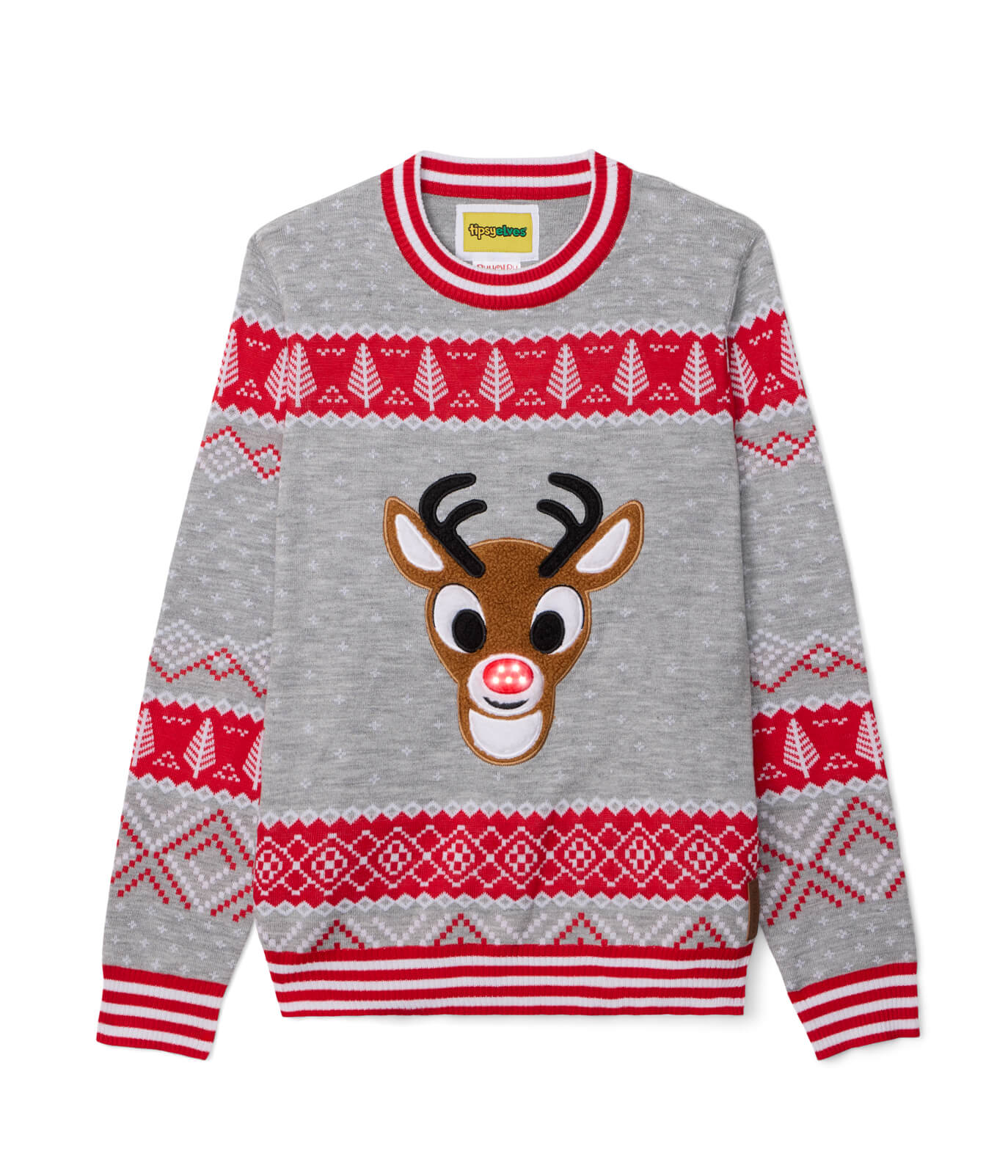 Men's Rudolph Light Up Ugly Christmas Sweater