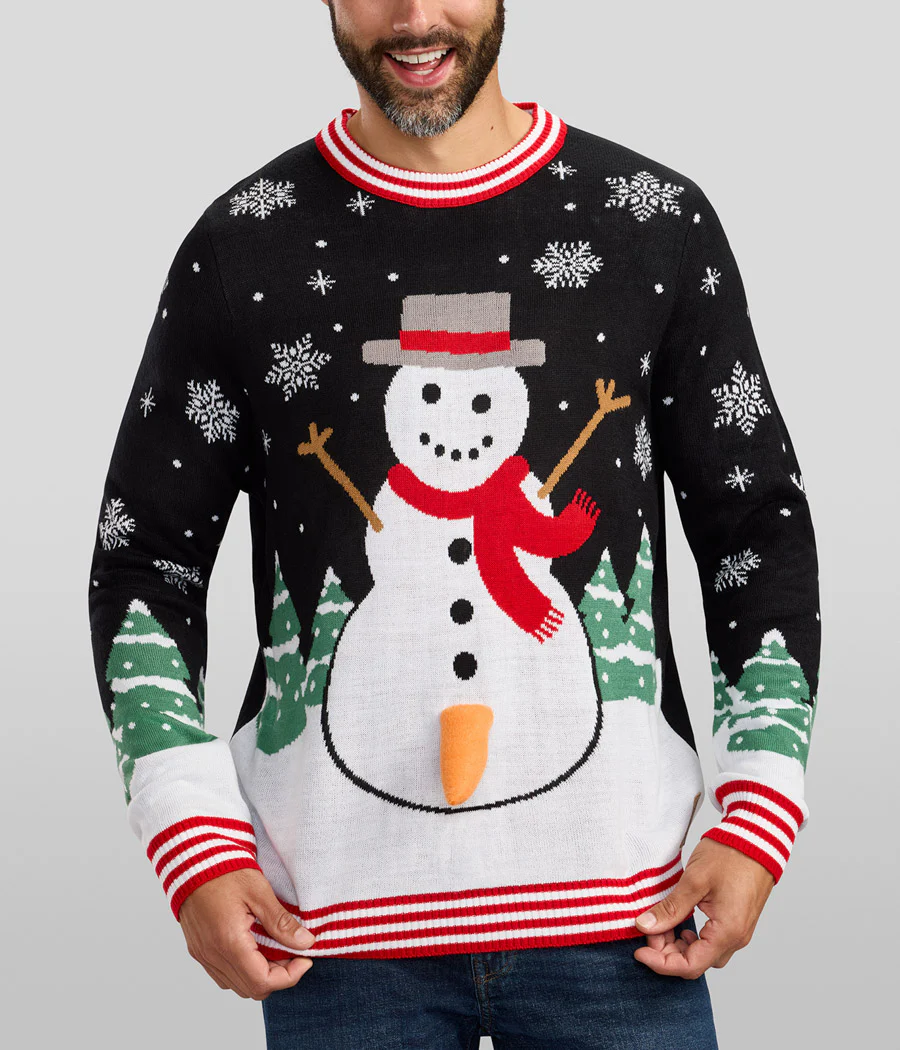 Men's Frisky Frosty Pump Ugly Christmas Sweater