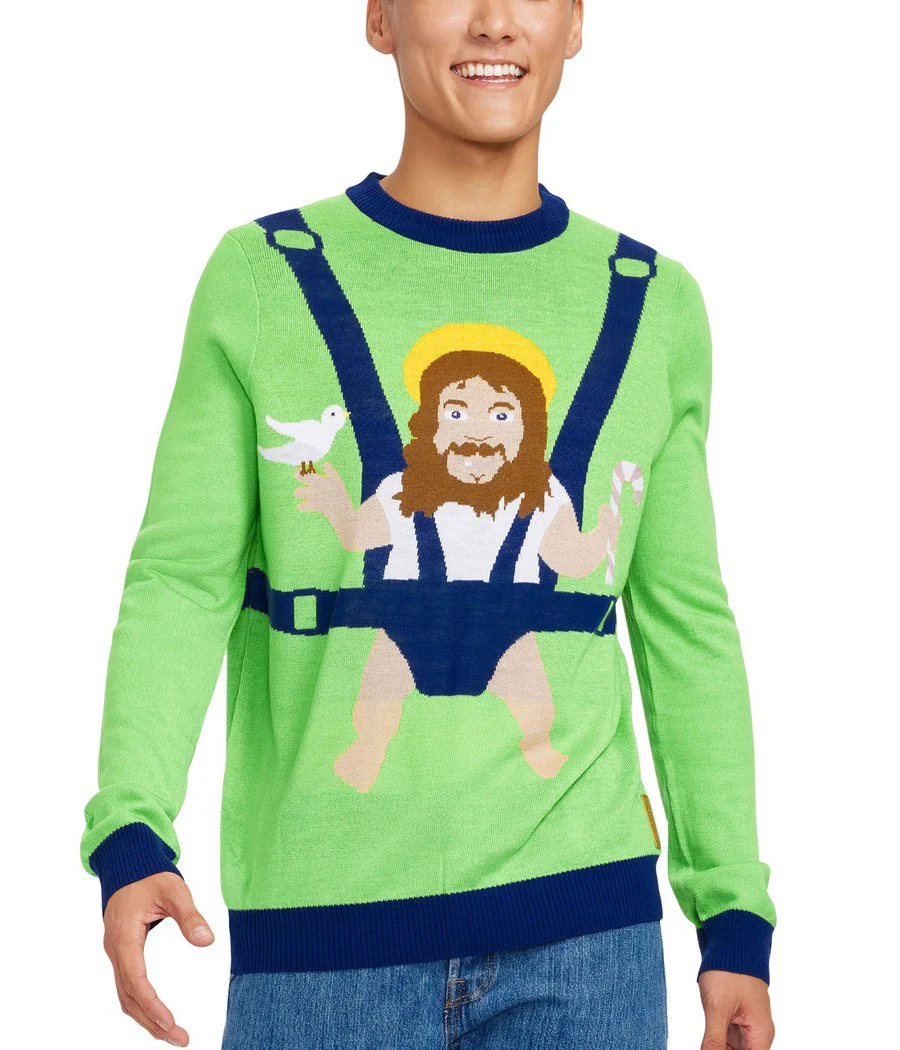 Men's Sweet Baby Jesus Ugly Christmas Sweater