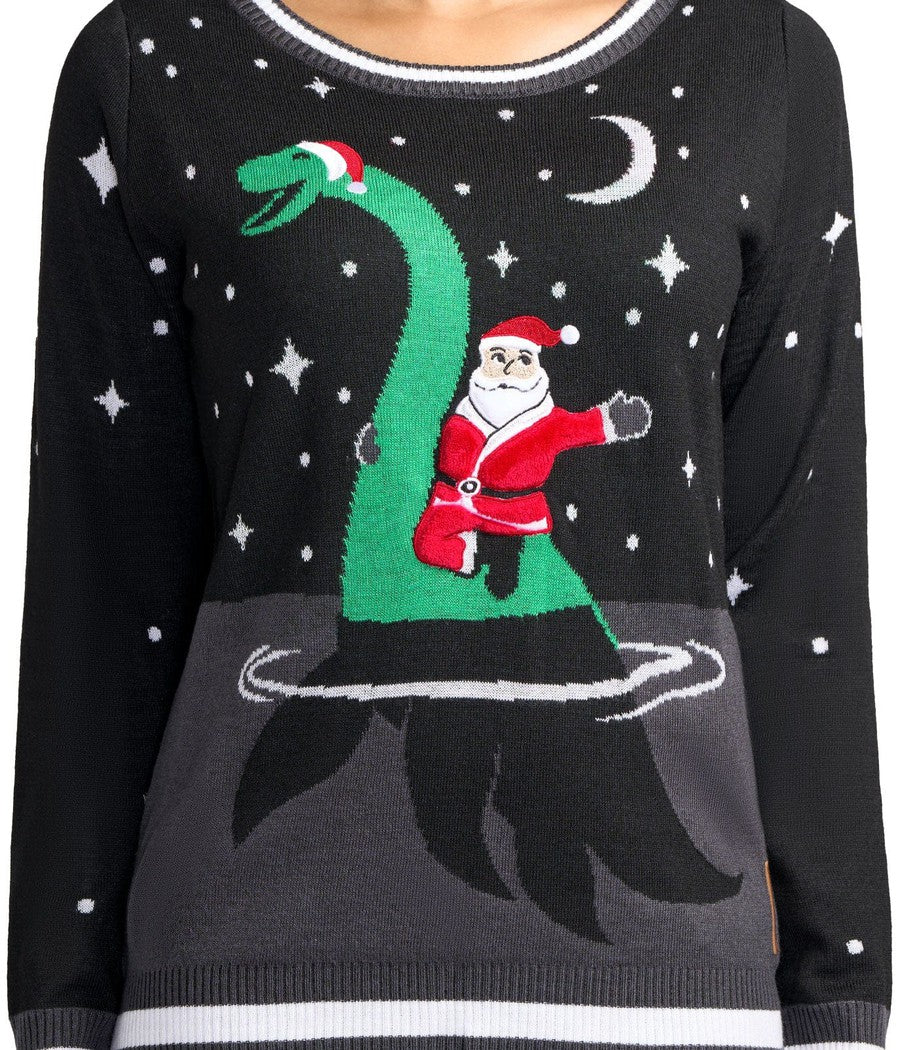 Women's Nessie Ugly Christmas Sweater
