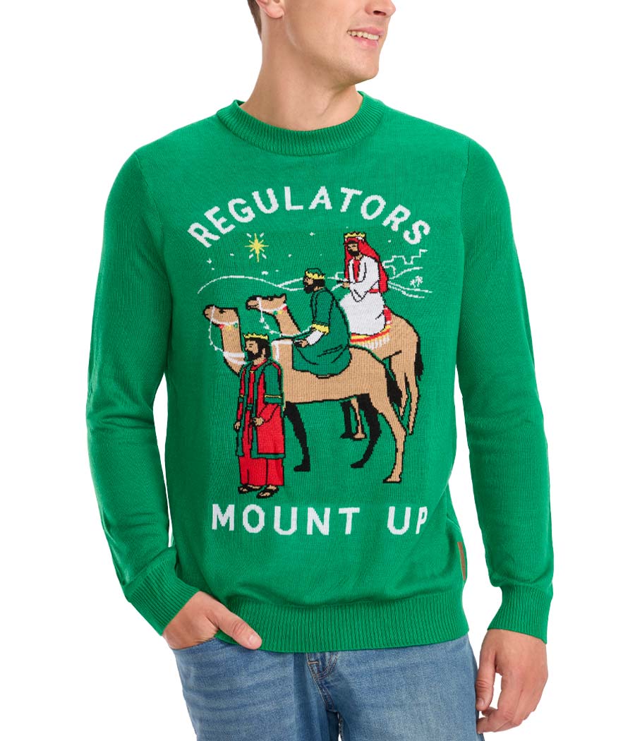 Men's Regulators Mount Up Ugly Christmas Sweater