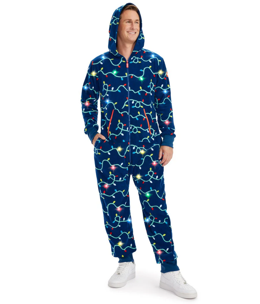 Men's String of Lights Light Up Jumpsuit