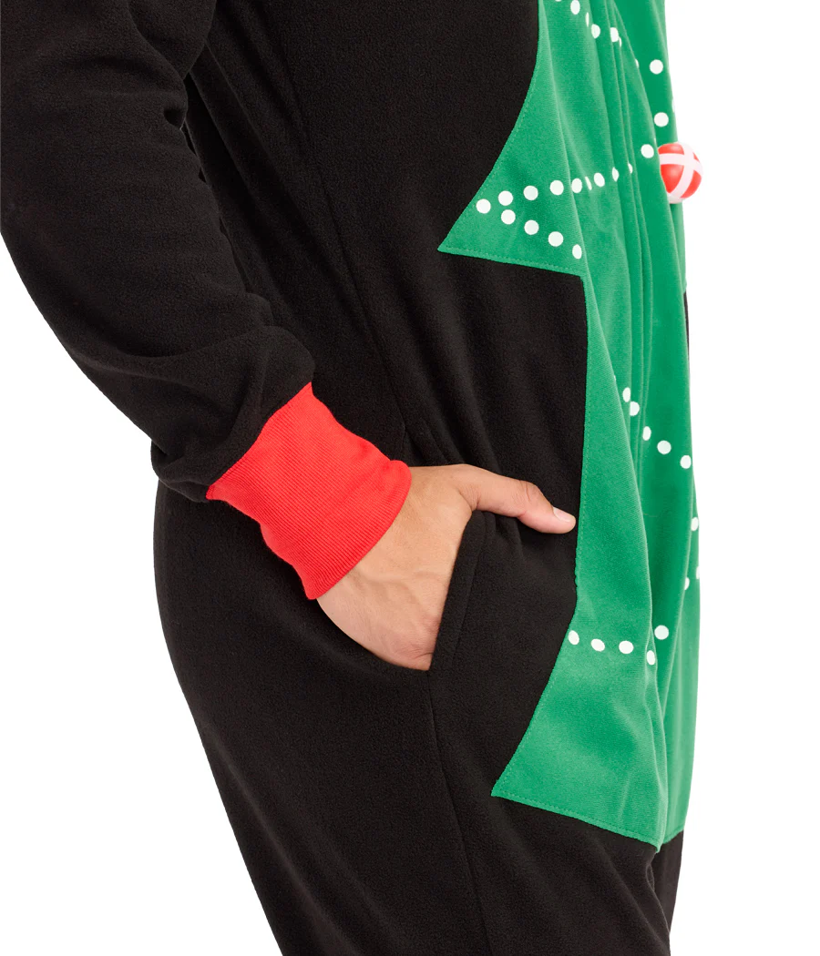 Men's Christmas Tree Toss Game Jumpsuit