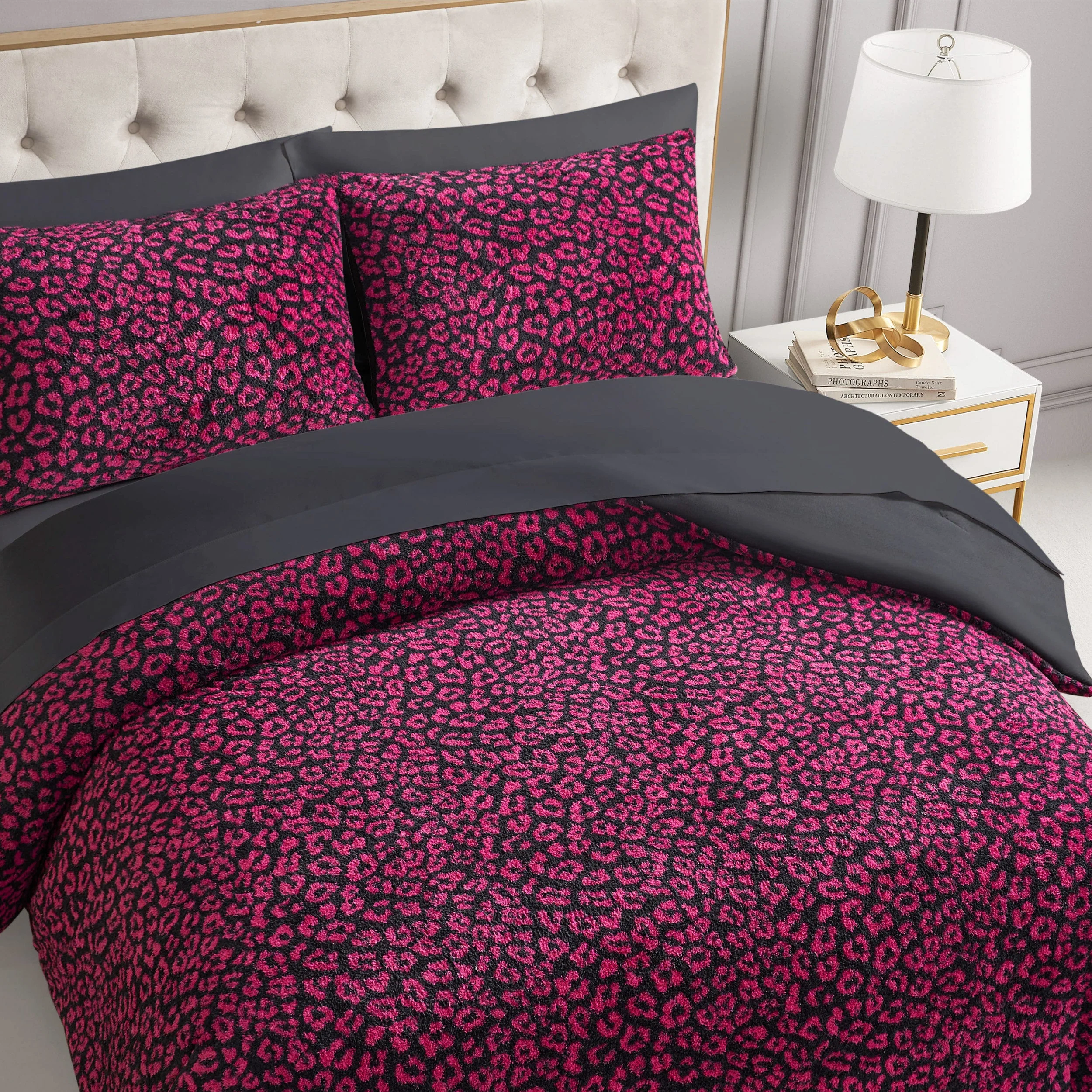 Cheetah Feathered Comforter Set