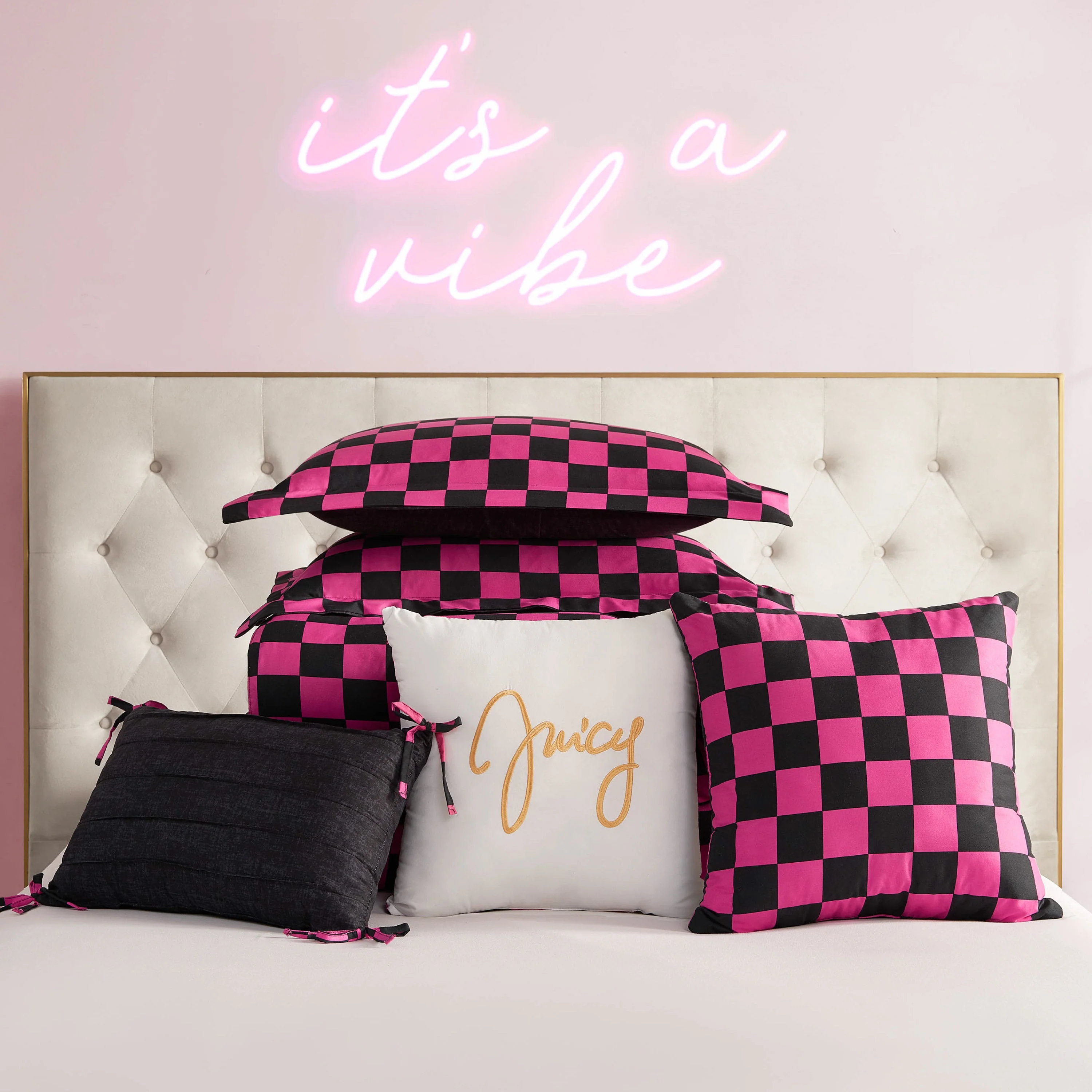 Checkerboard Reversible Comforter Set