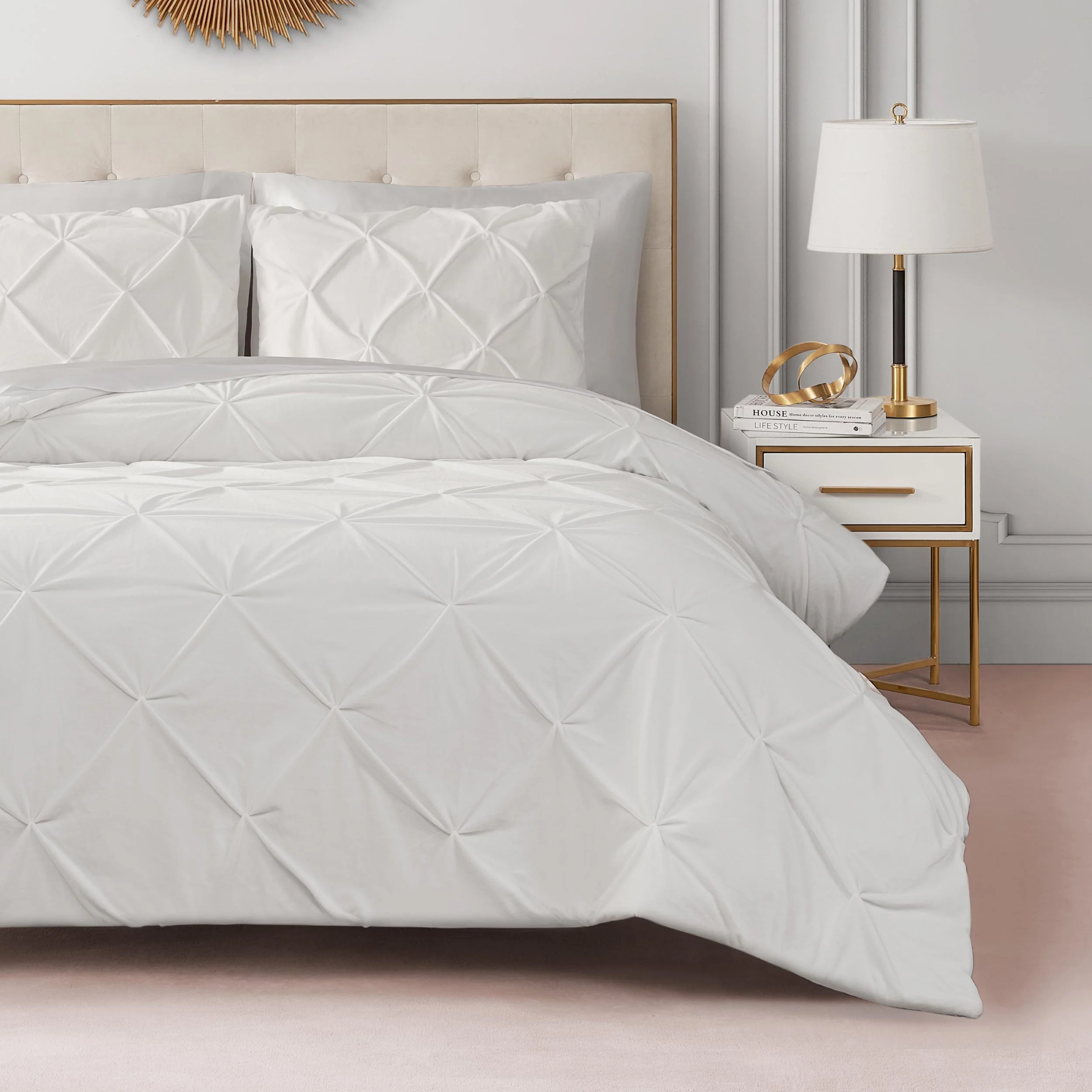 Kiss Pleat Micromink Comforter Set