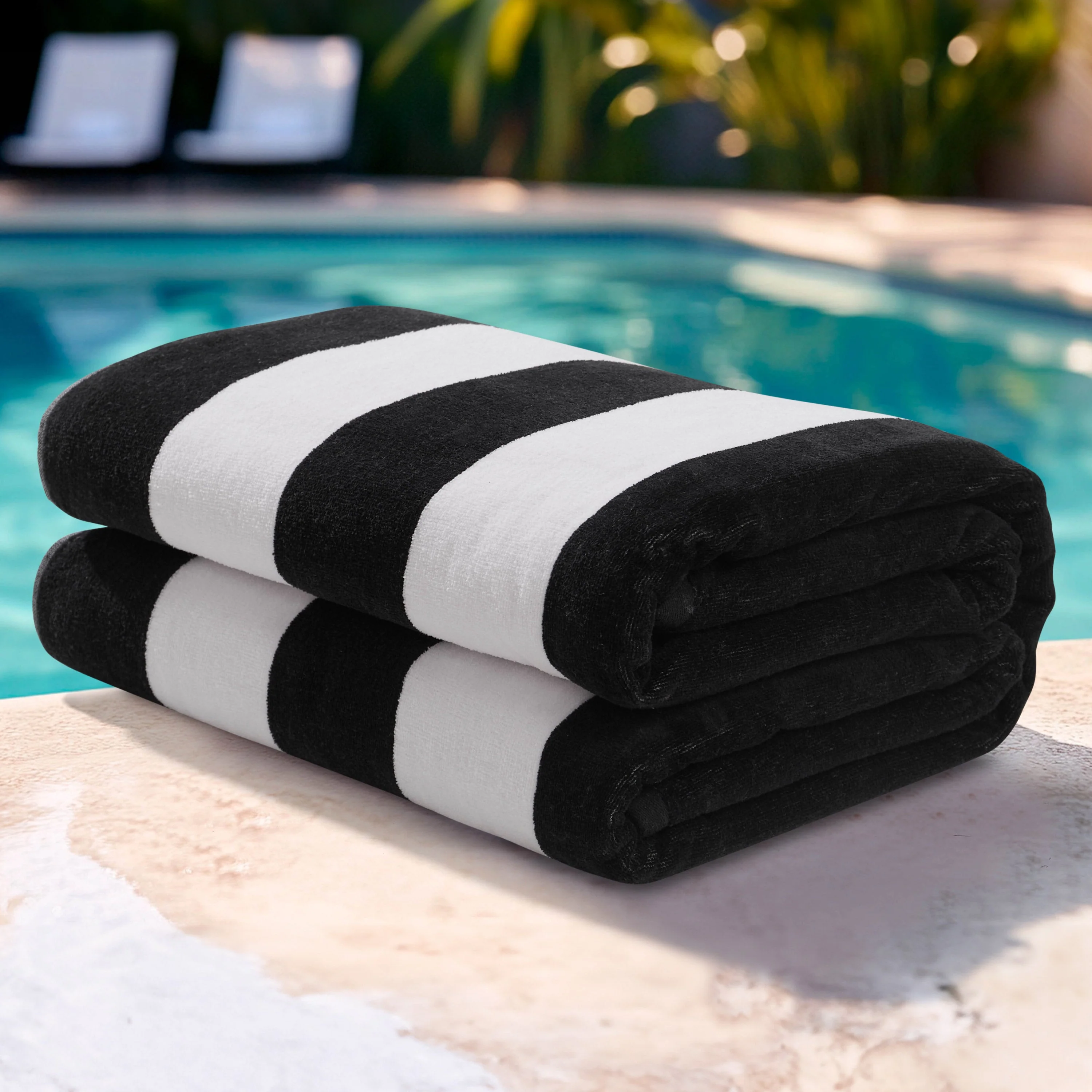 Reversible Cabana Cotton Beach Towel