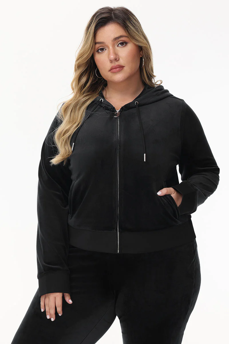 Bride Customizable Big Bling Velour Hoodie