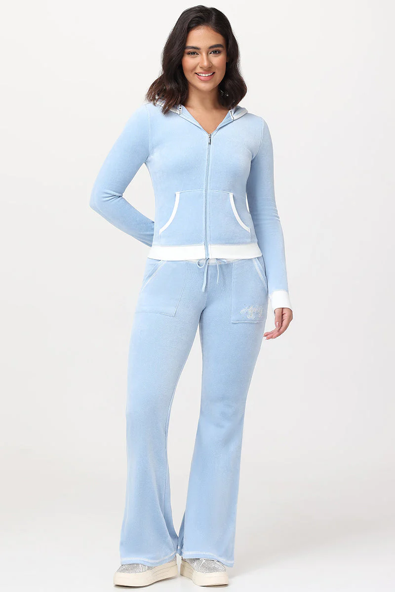 Sweetheart Cotton Velour Track Pants
