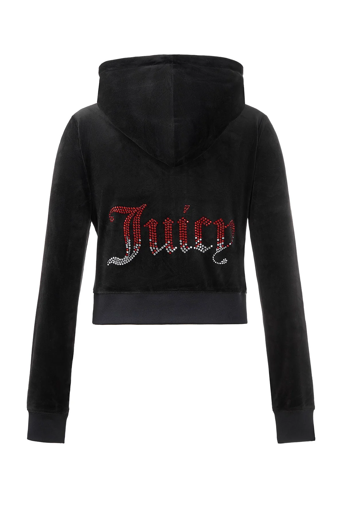 Ombre Big Bling Velour Hoodie