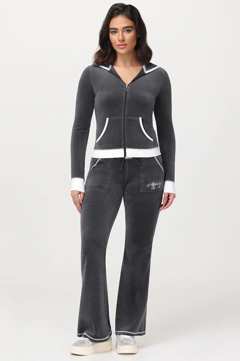 Sweetheart Cotton Velour Track Pants