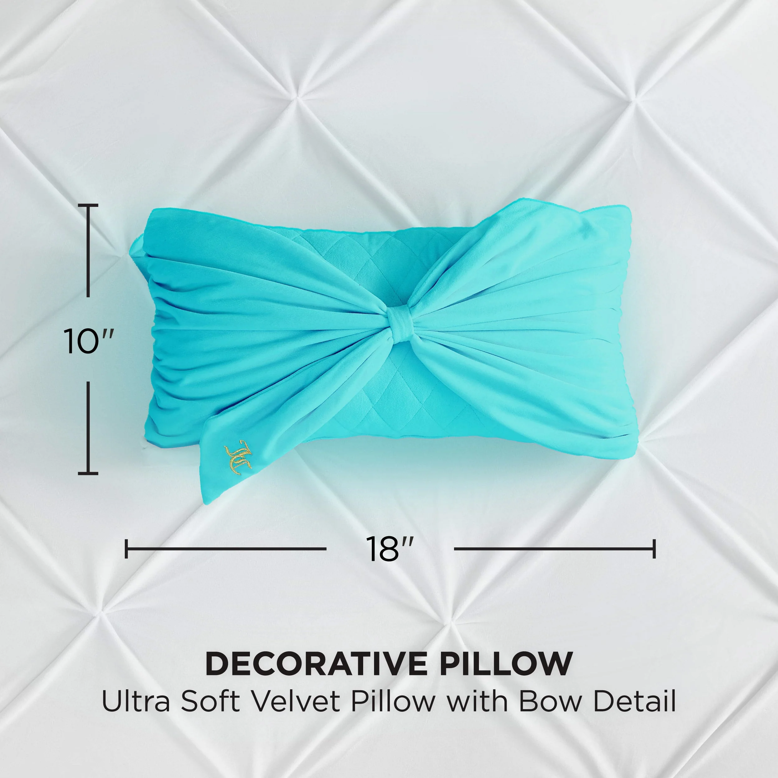 Velvet Bow Decorative Pillow