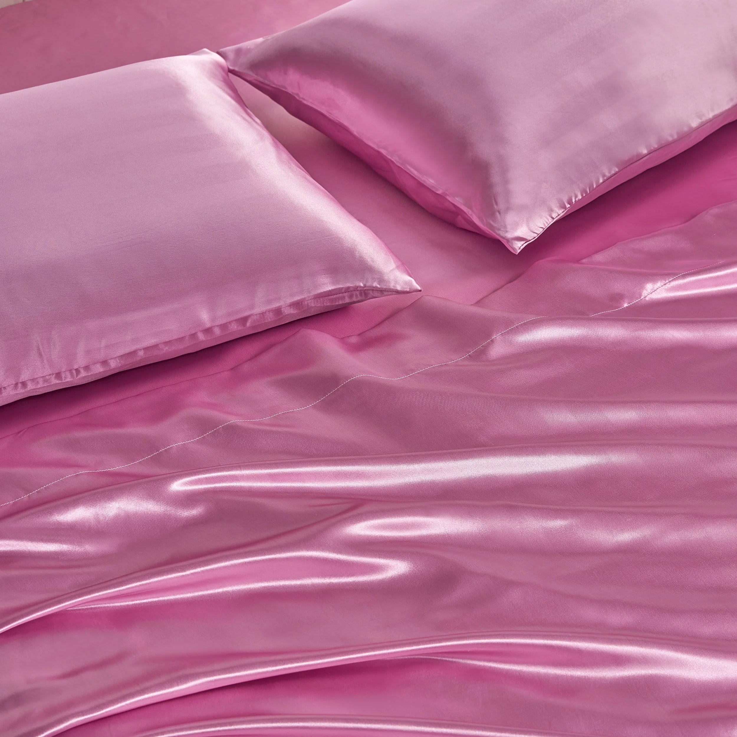 Damask Stripe Satin Sheet Set