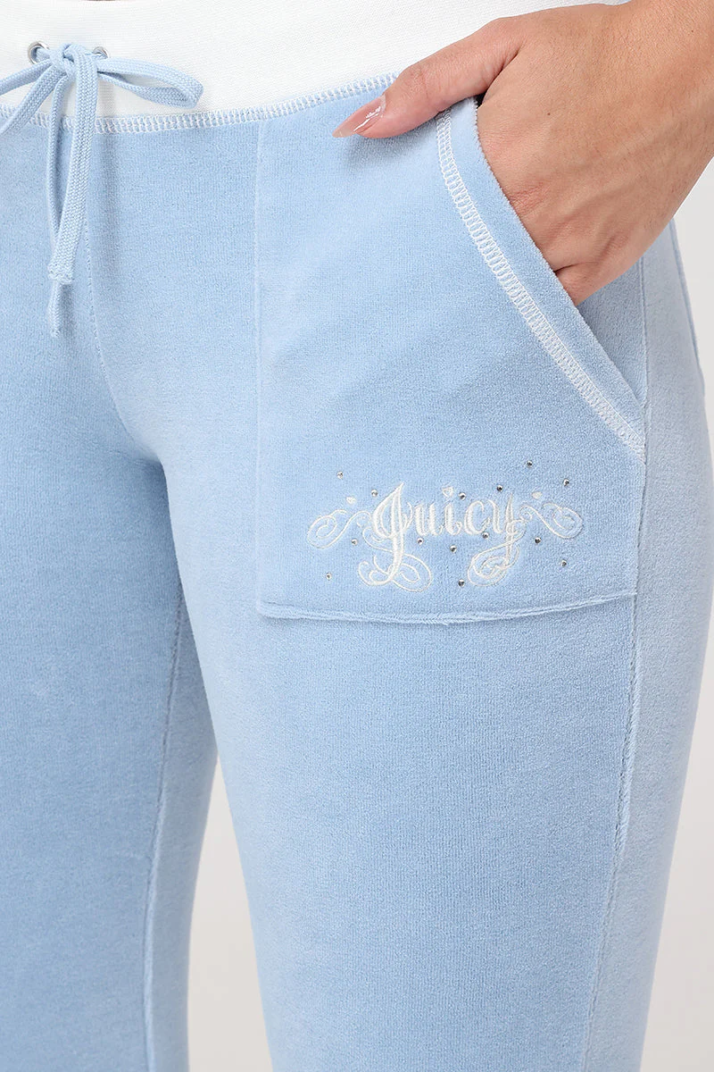 Sweetheart Cotton Velour Track Pants
