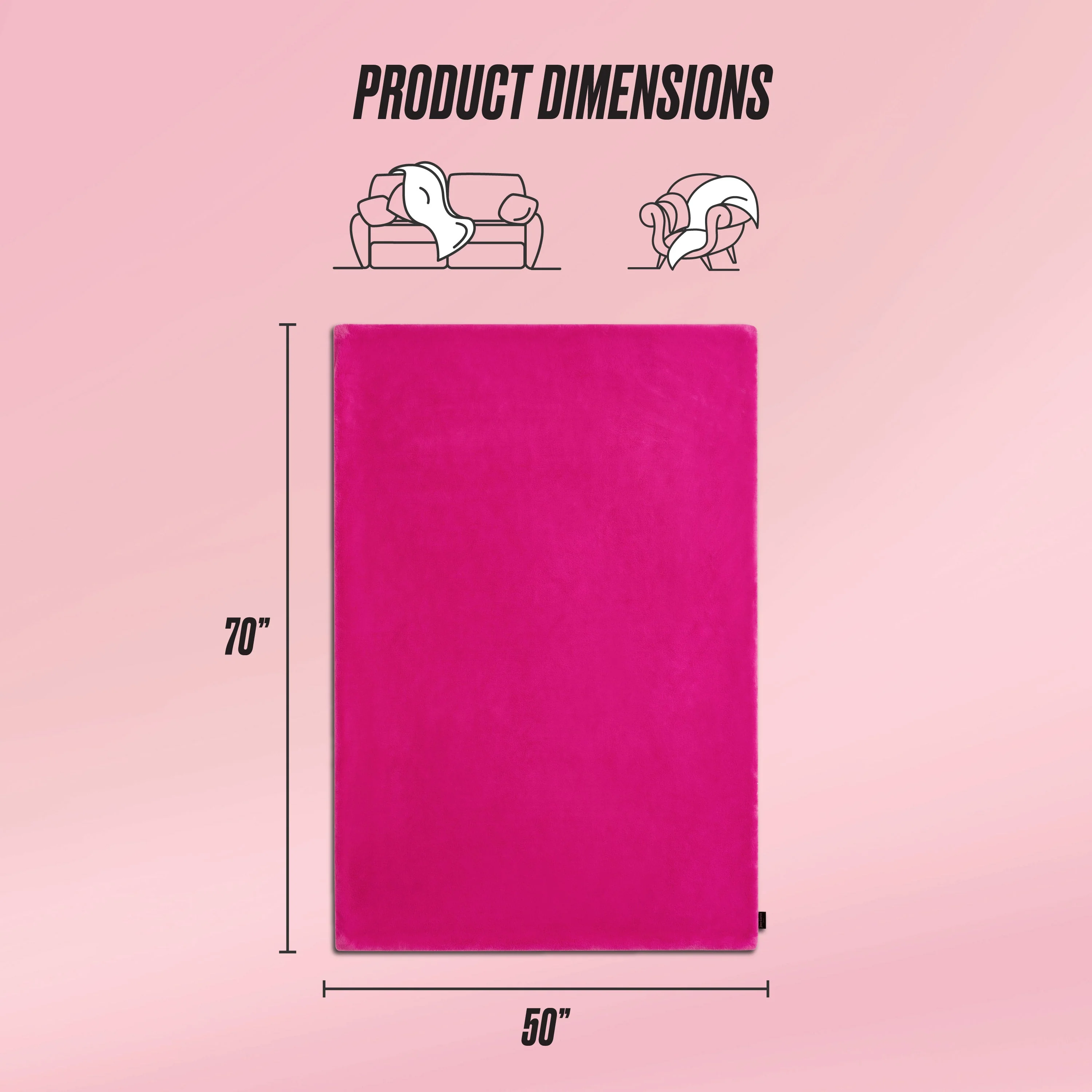 Solid Rabbit Mink Faux Fur Throw Blanket