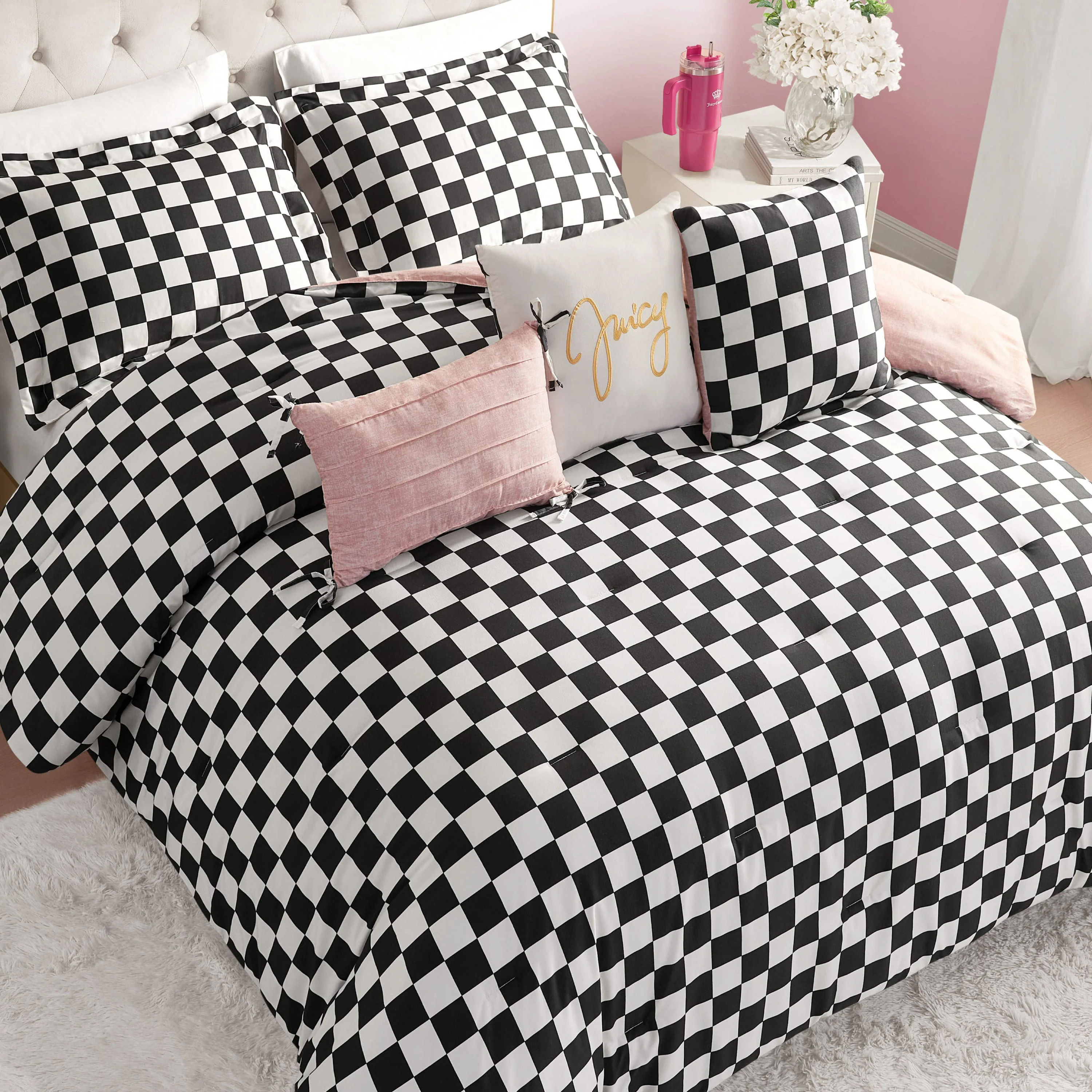 Checkerboard Reversible Comforter Set