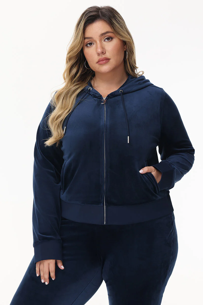 Bride Customizable Big Bling Velour Hoodie