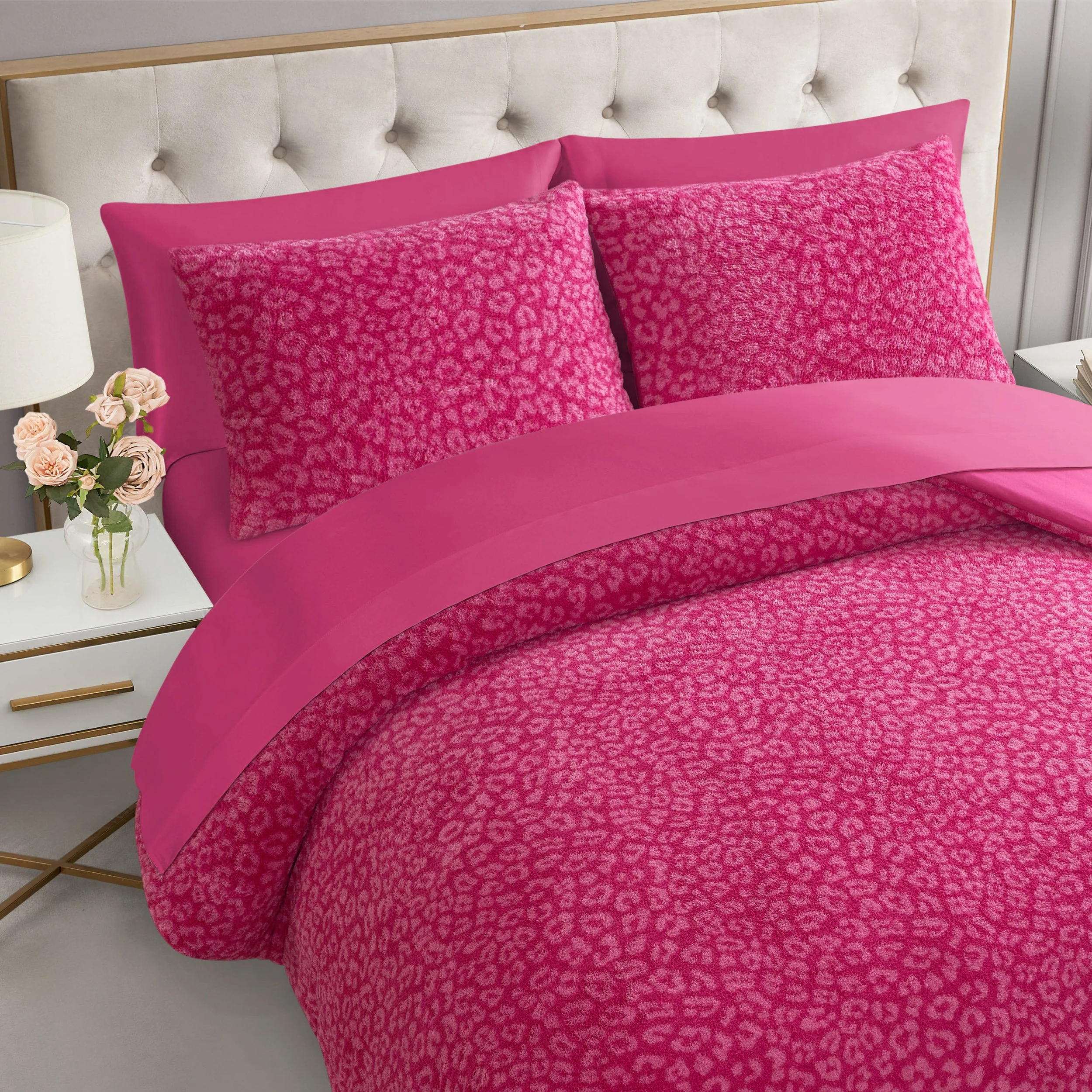 Cheetah Feathered Comforter Set