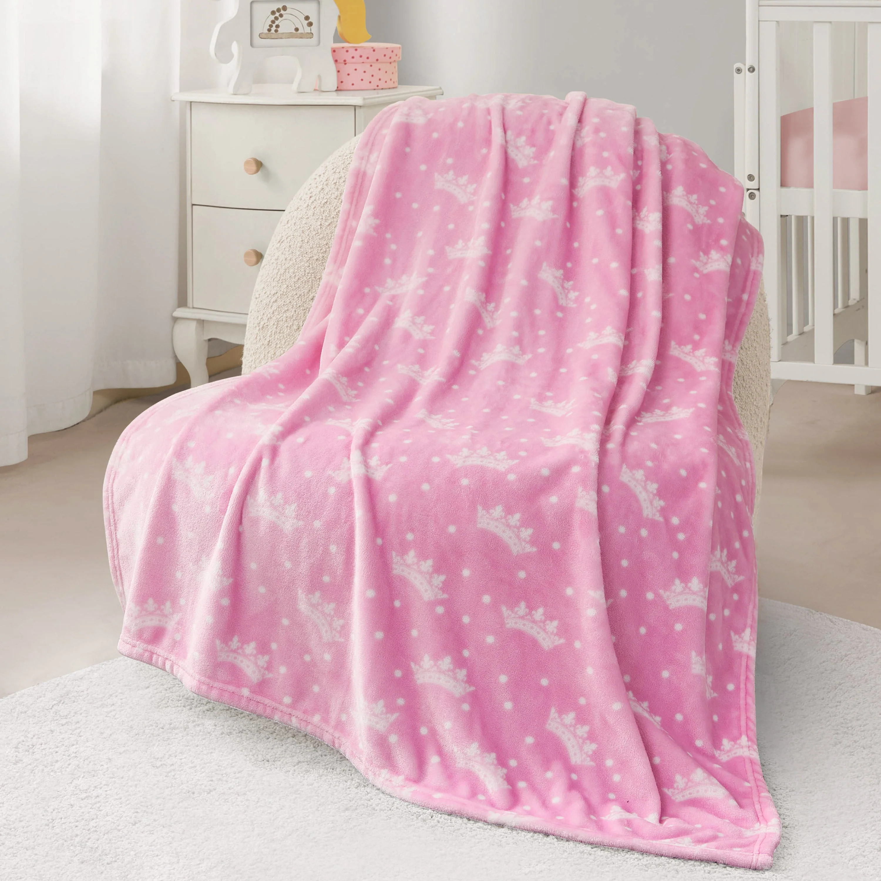 Plush Baby Throw Blanket