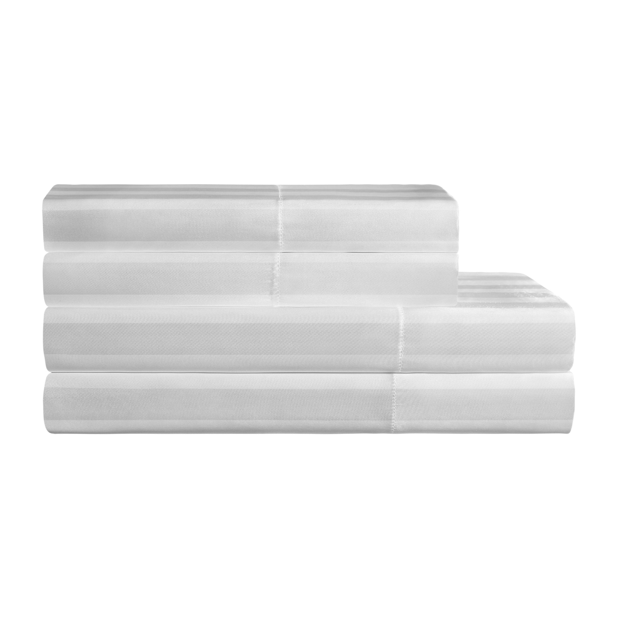 Damask Stripe Satin Sheet Set